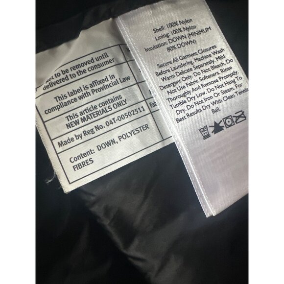 Eddie Bauer Womens PS Black Down Jacket EB650 Lightweight Nylon Shell - Picture 4 of 7